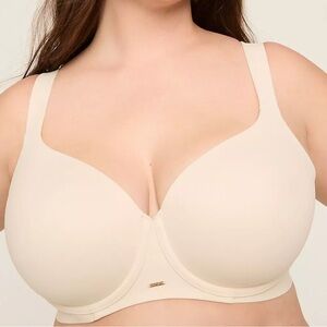 Cacique Taupe T-Shirt Bra Smooth Molded Cups